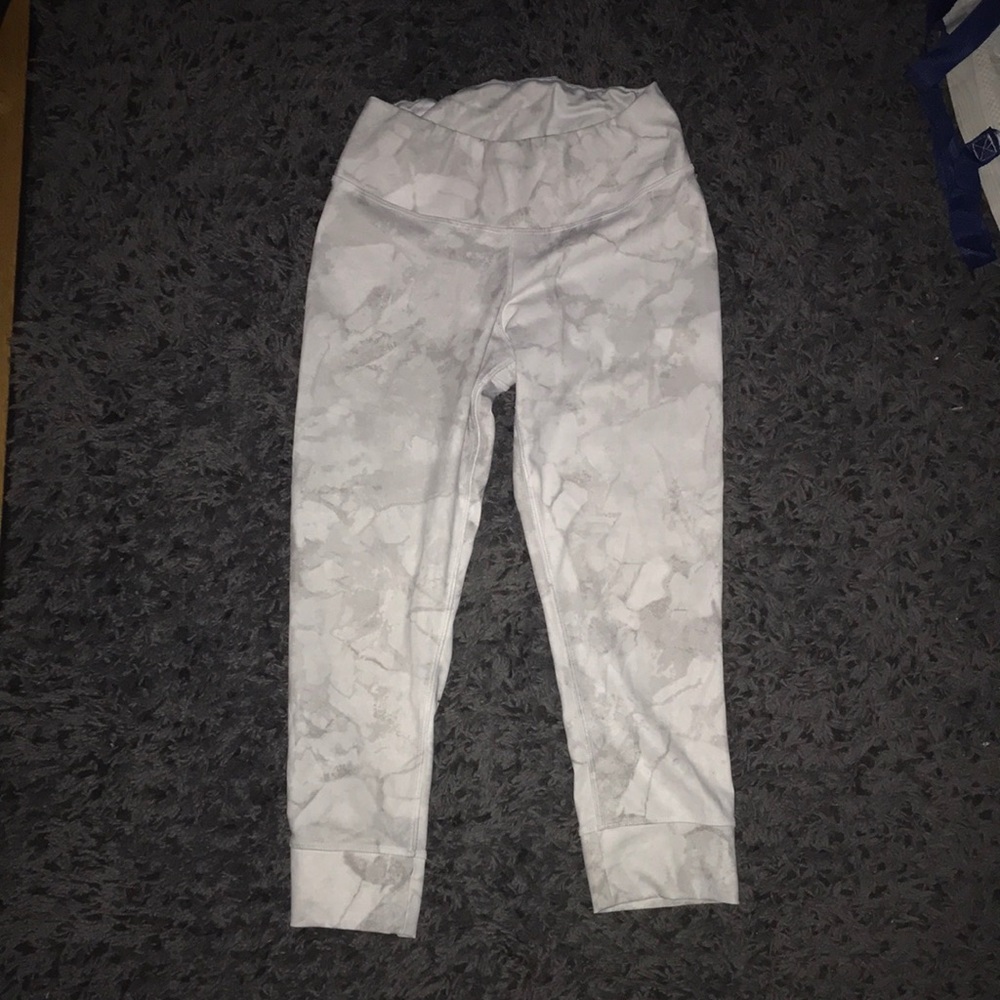 White/Gray Leggings Reebok